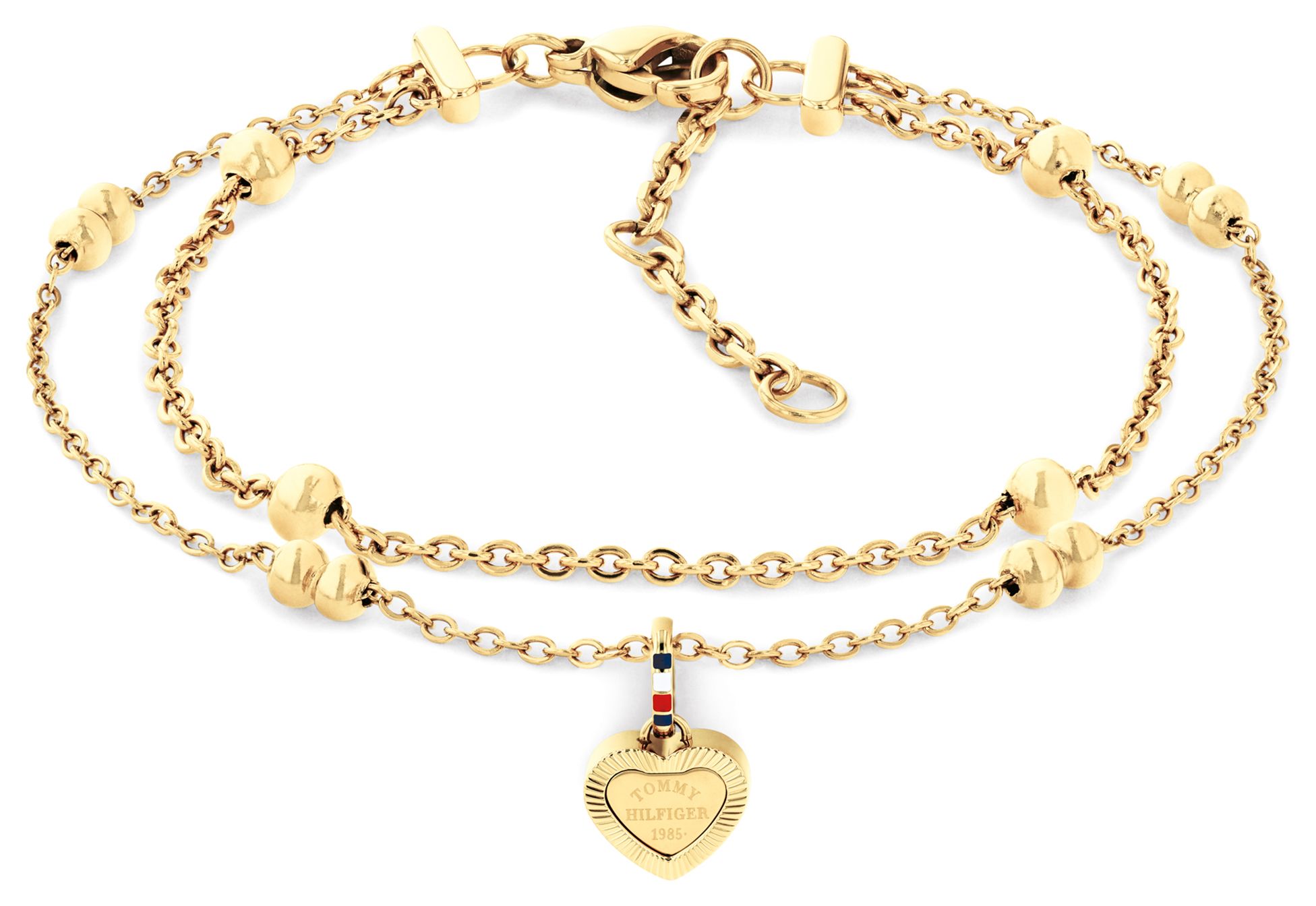 Tommy Hilfiger 2781012 Layered Set Gold Bracelet with Heart Jewellery