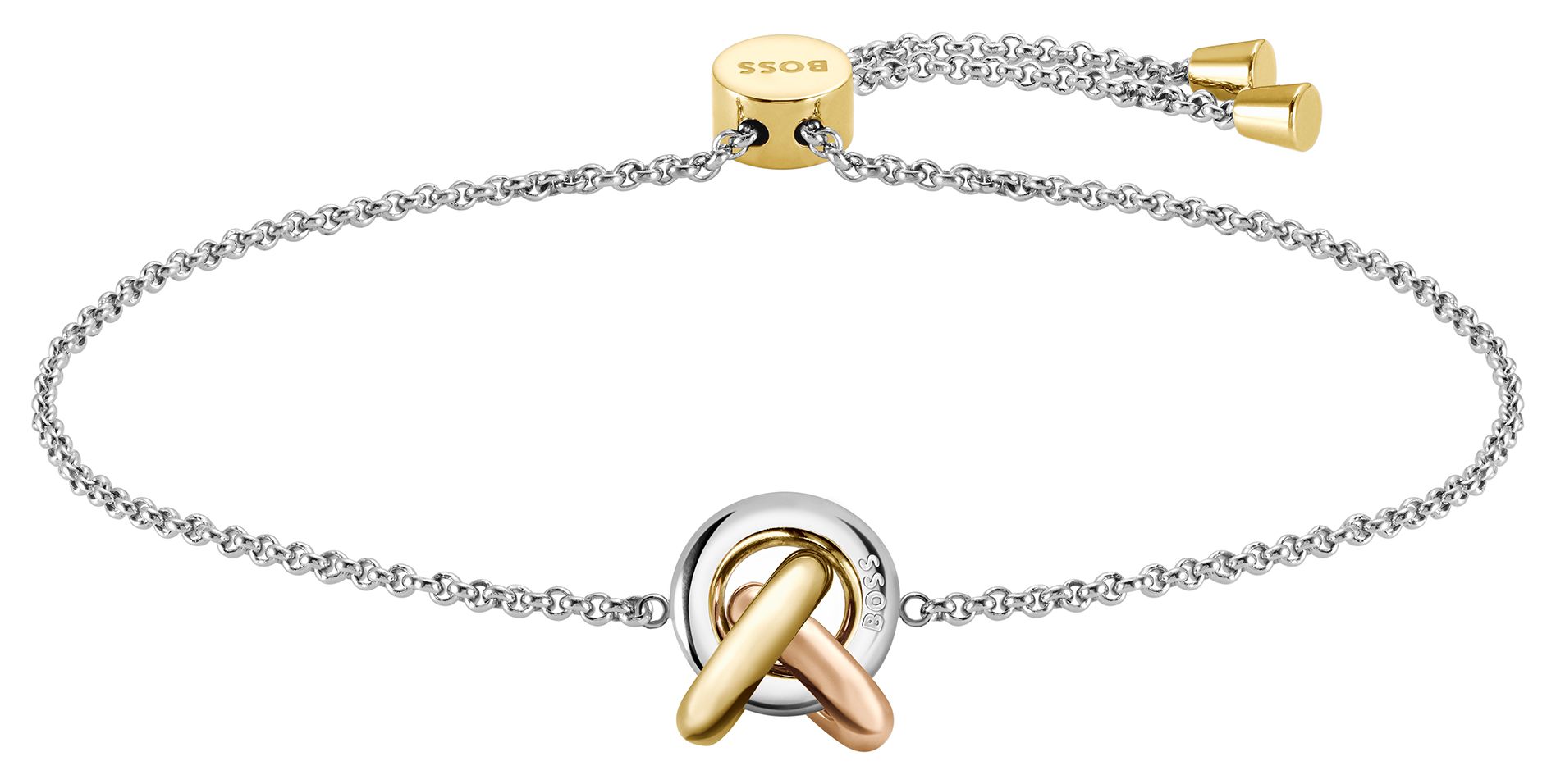 BOSS Jewellery 1580772 Women's Harmonie Tri-Tone Love Knot