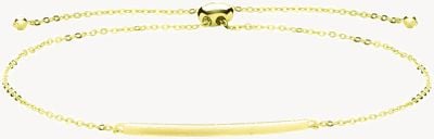 Treasure House 9ct Yellow Gold Bar Pull Bracelet BR637