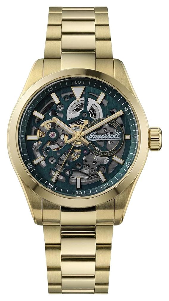 Ingersoll I18402 THE DECK Automatic (40mm) Green Skeleton Watch