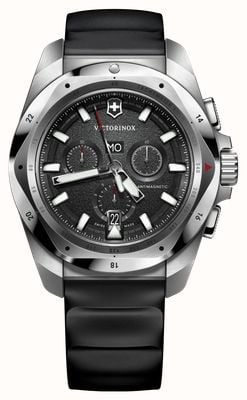 Victorinox I.N.O.X. Chrono (43mm) Black Dial / Black Rubber Strap 241983