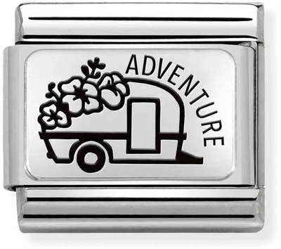 Nomination Classic Caravan Sterling Silver & Steel Charm 330111/25
