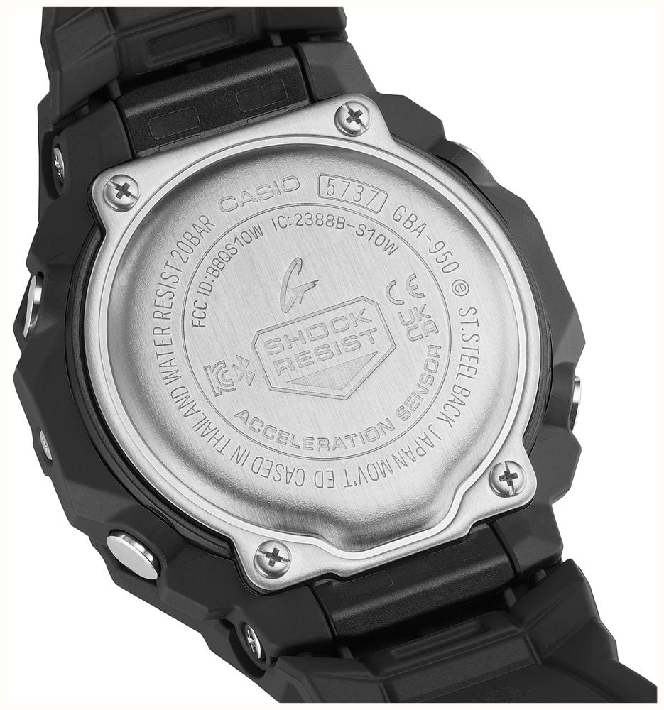 Casio G-SHOCK GBA-950 Series Step Tracker (43.9mm) Dark Blue Dial / Lime Green Resin Band GBA-950-9A3ER GBA-950-1AER - alternate view 6