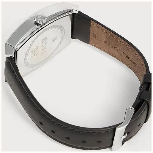 BOSS Men's Leather Strap White Dial Principle Ark 1514351 - alternate view 3