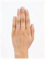 Baugette & Round Brilliant Cut Diamonds 18ct Yellow Gold Band Ring J94681 - alternate view 4