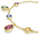 Swarovski Imber bracelet Mixed cuts, Multicoloured, 18K gold finish 5759809 - alternate view 2