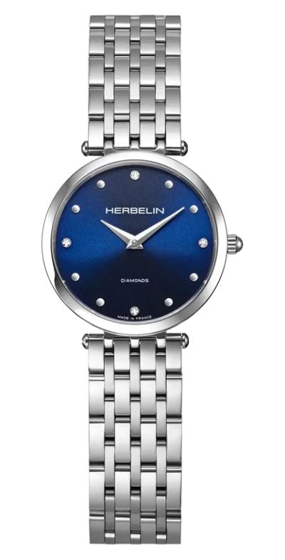 Herbelin 17116B85 Epsilon Diamond Quartz (28mm) Blue Sunray Watch