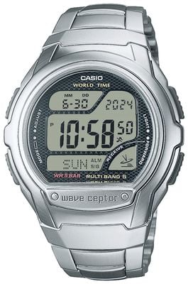 Casio Radio Controlled (43.7mm) Digital Dial / Stainless Steel Bracelet WV-58RD-1AEF