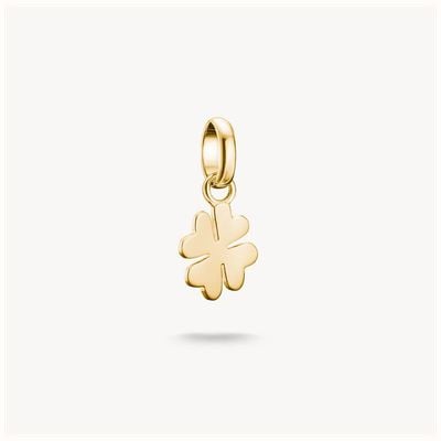 Thomas Sabo Gold-Plated Lucky Clover Charm Pendant Connect CC1202-413-39