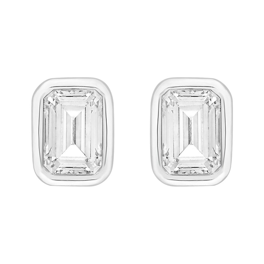 Image of Perfection Crystals E4045-SK Single Stone Rubover Emerald Jewellery