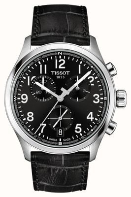 Tissot Chrono L Quartz (42mm) Black Dial / Black Leather Strap T1164171605200