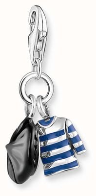 Thomas Sabo Silver Charm Pendant With Beret Hat And Breton Shirt 2083-664-7