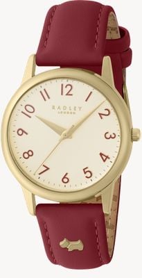 Radley Women's Southwark Park (42.8mm) Cream Dial / Red Leather Strap RY21730