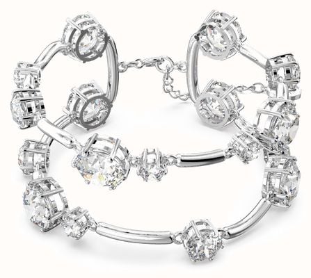 Swarovski Constella Double Rhodium Plated Bangle 5638697