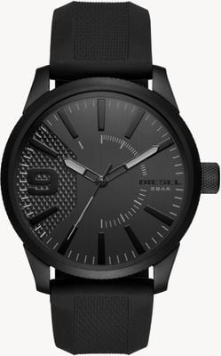 Diesel Men's Rasp NSBB Black Silicone Strap DZ1807