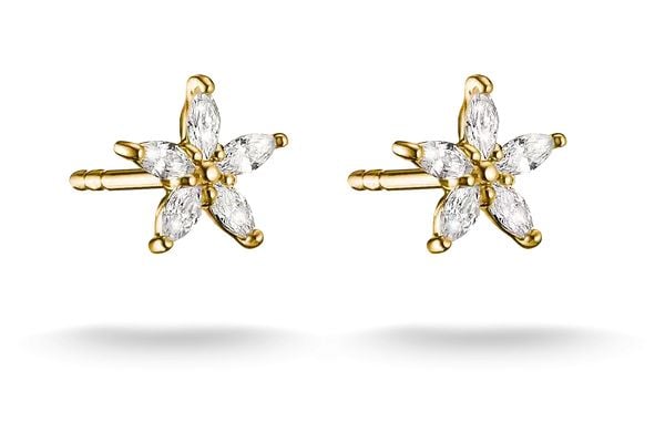 Thomas Sabo H2376-M01-14 Flower Stud Earrings with white Jewellery