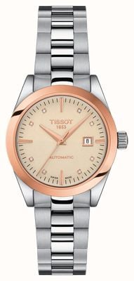 Tissot T-My Lady Automatic 18K Gold Rose Gold Dial T9300074126600