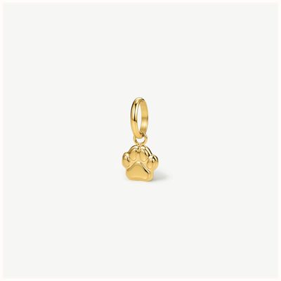 D.LOUISE Gold Tone Mini Paw Print Charm CH-34