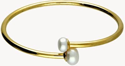 Gold Plated And Freshwater Pearls Bangle H6349/Y