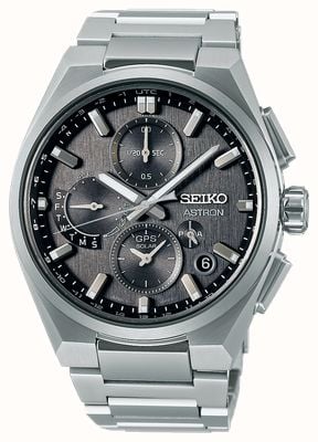 Seiko Astron GPS Solar 5X Dual-Time Chronograph In Celestial SSH163J1