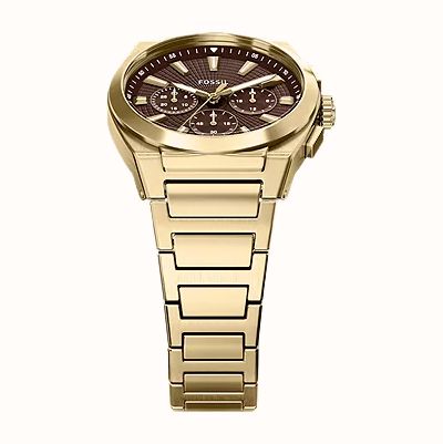 Fossil Everett 44 mm Chronograph Gold-Tone Stainless Steel Watch FS6184 - alternate view 5