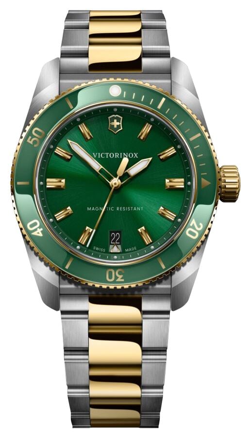 Victorinox 242101 Maverick Quartz (39mm) Green Dial / Two- Watch