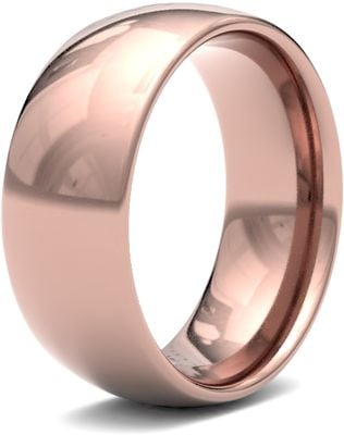James Moore Wedding Rings | 9ct Rose Gold | 8mm | Medium | Traditional Court | AG_8LMC-9R