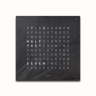 QLOCKTWO EARTH 45 CREATOR'S EDITION METAMORPHITE (English) - White Lacquered QT4ENMM-UK