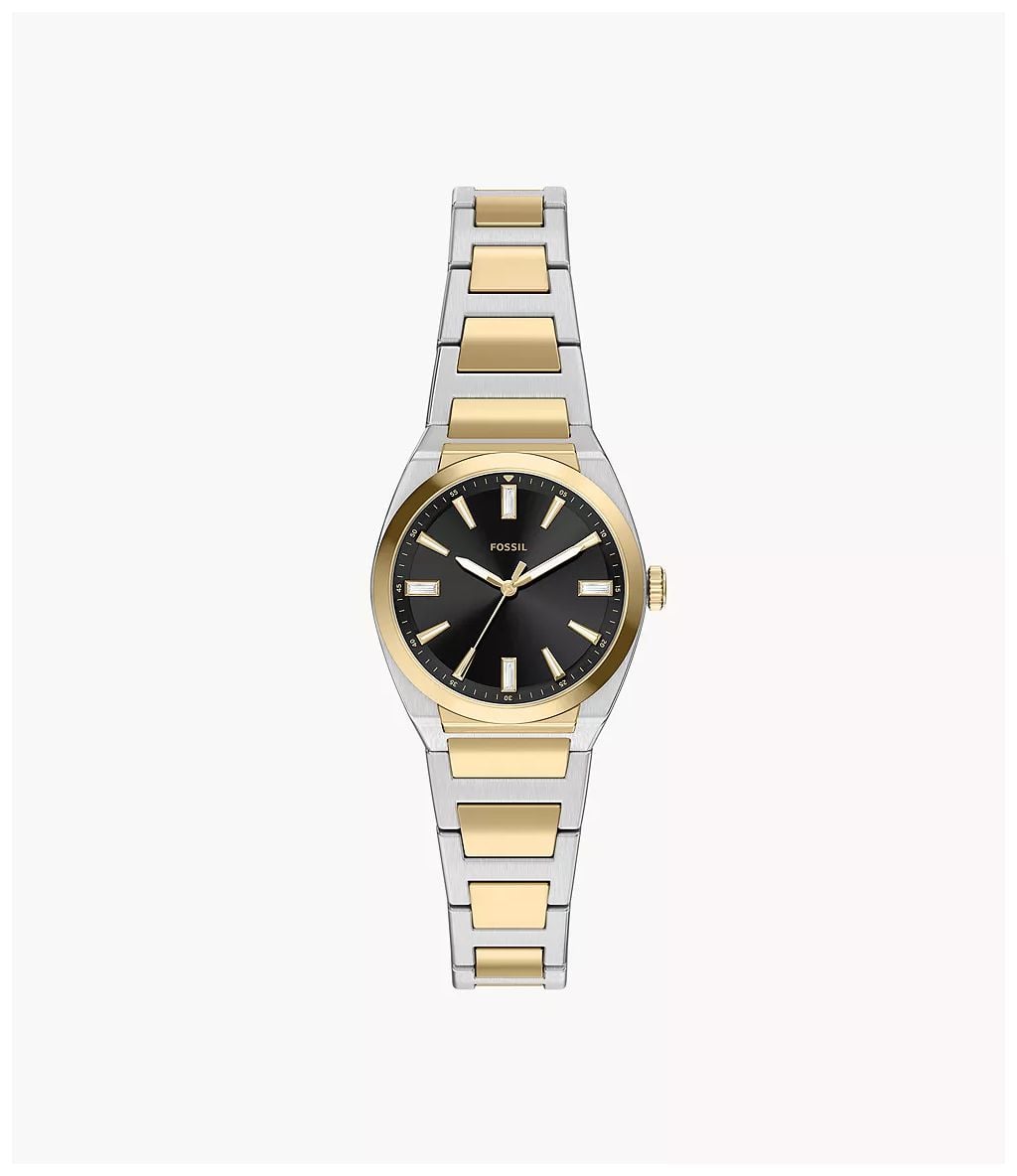 Fossil ES5495 Everett 27 mm Three-Hand Two-Tone Stainless Watch