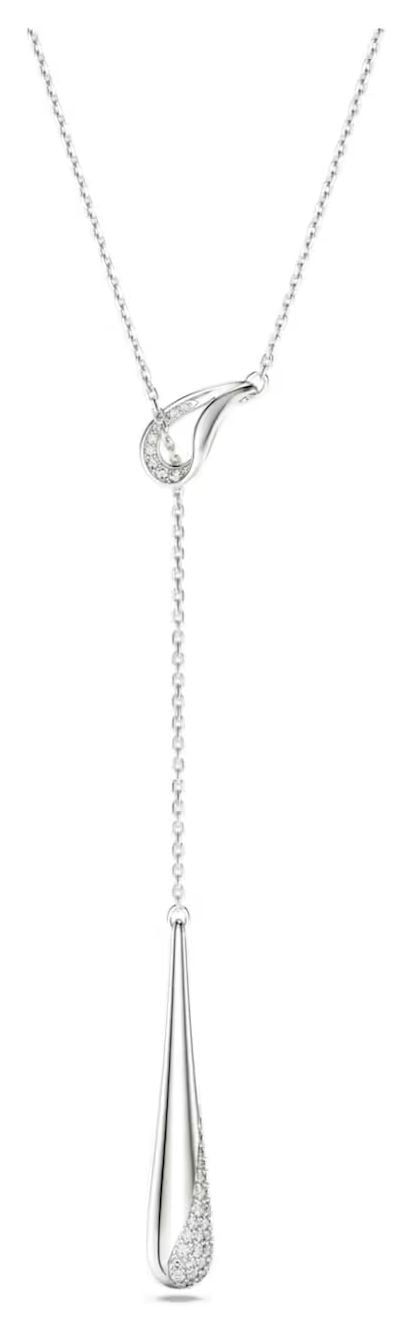 Swarovski 5741221 Classica Y pendant Round cut, White, Jewellery
