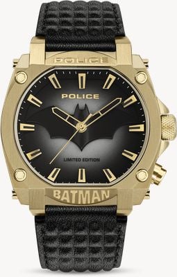 Police Forever Batman Limited Edition (45mm) Charcoal Dial / Black Leather Strap PEWGD0022602