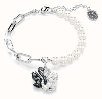 Swarovski Womens Swan Pearl Bracelet Mixed Metal Finish 5705720