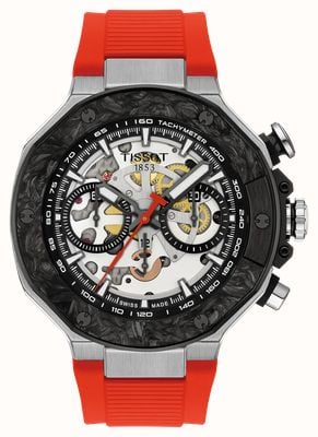 Tissot T-Race MotoGP 2026 Limited Edition (45mm) Skeleton Dial / Red Rubber Strap T1414622705100