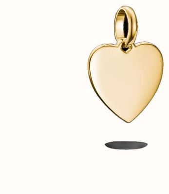 Thomas Sabo Engravable Charm pendant heart Connect gold-plated CC1272-413-39