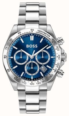 BOSS HERO 2.0 Quartz Chronograph (44mm) Blue Dial / Stainless Steel Bracelet 1514315