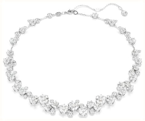 Swarovski Costella Necklace, Round Cut, White, Rhodium Plated 5722472