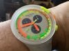 Customer picture of Swatch NEON JELLY (47mm) Multi-Coloured Dial / Matte Transparent Silicone Strap SB02K100