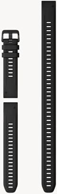 Garmin QuickFit 20 (20mm) Black Silicone / Black Hardware  - Strap Only 010-13028-00
