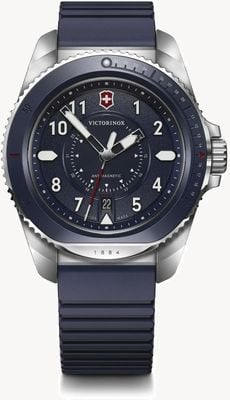 Victorinox Journey 1884 Quartz (43mm) Blue Dial / Blue Silicone Strap 241975