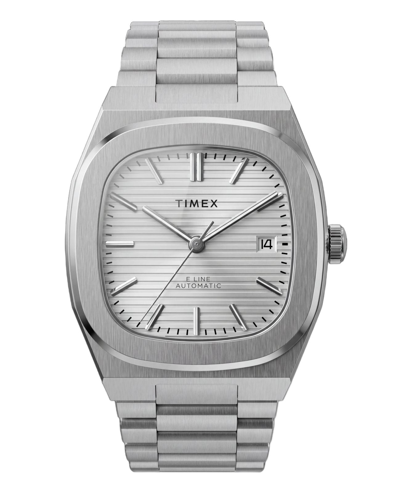 Timex TW6A00500 Time Automatic E Line 38mm Stainless Steel Watch