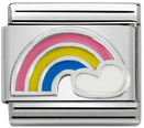 Nomination Classic Silver Rainbow Charm With Cloud 330204/25
