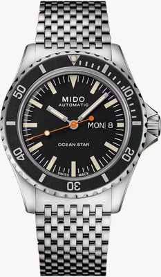 MIDO Ocean Star Tribute Automatic Special Edition (40.5mm) Black Dial / Stainless Steel Mesh Bracelet M0268301105100