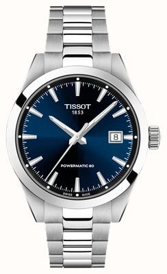 Tissot Gentleman Powermatic 80 (38mm) Blue Dial / Stainless Steel Bracelet T1658071104100