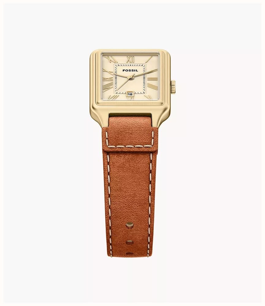 Fossil Raquel 23 mm Three-Hand Date Medium Brown Leather Fossil Watch ES5504 - alternate view 3