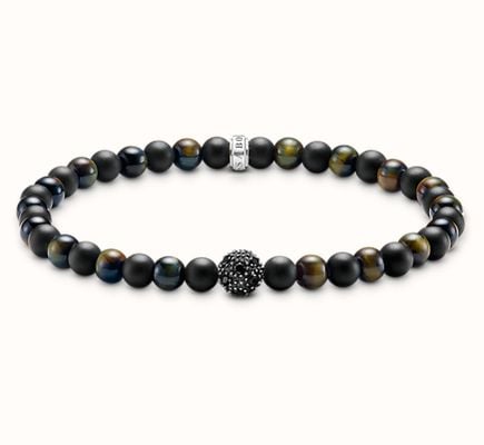 Thomas Sabo Talisman Bracelet Positive Energy With Obsidian And Tiger Ey A2184-806-7-L21
