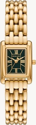 Michael Kors Petite Essex Quartz (24mm) Black Dial / Gold PVD Stainless Steel Bracelet MK7632