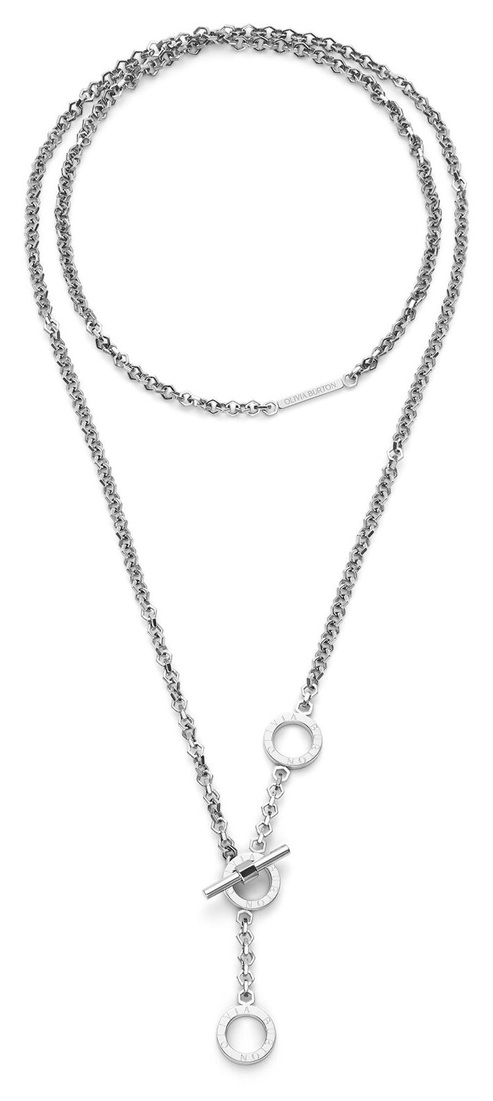 Olivia Burton 24100270 Classic Honeycomb Toggle Stainless Jewellery