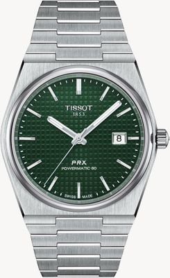 Tissot PRX Powermatic 80 (40mm) Green Dial / Stainless Steel Bracelet T1374071109100