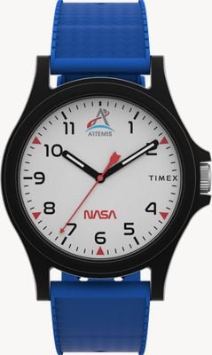 Timex Main Street NASA Artemis (40mm) White Dial / Blue Silicone Strap TW2Y13100