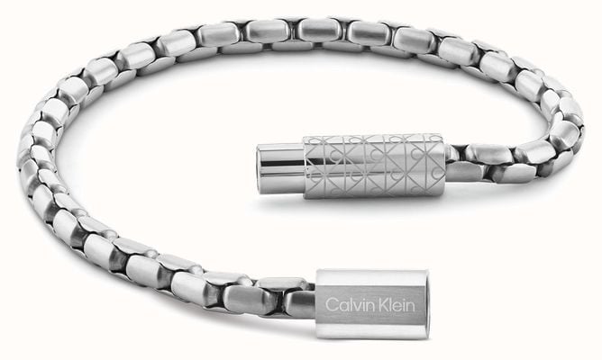 Calvin Klein CONTOURED BARREL Contoured Barrel Silver Chain Bracelet 35100094